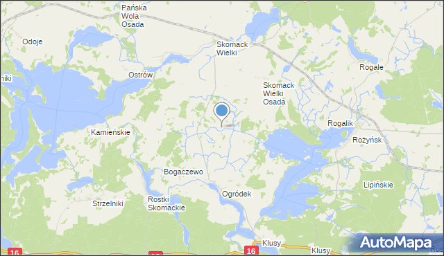 mapa Kolonia Ogródek, Kolonia Ogródek na mapie Targeo